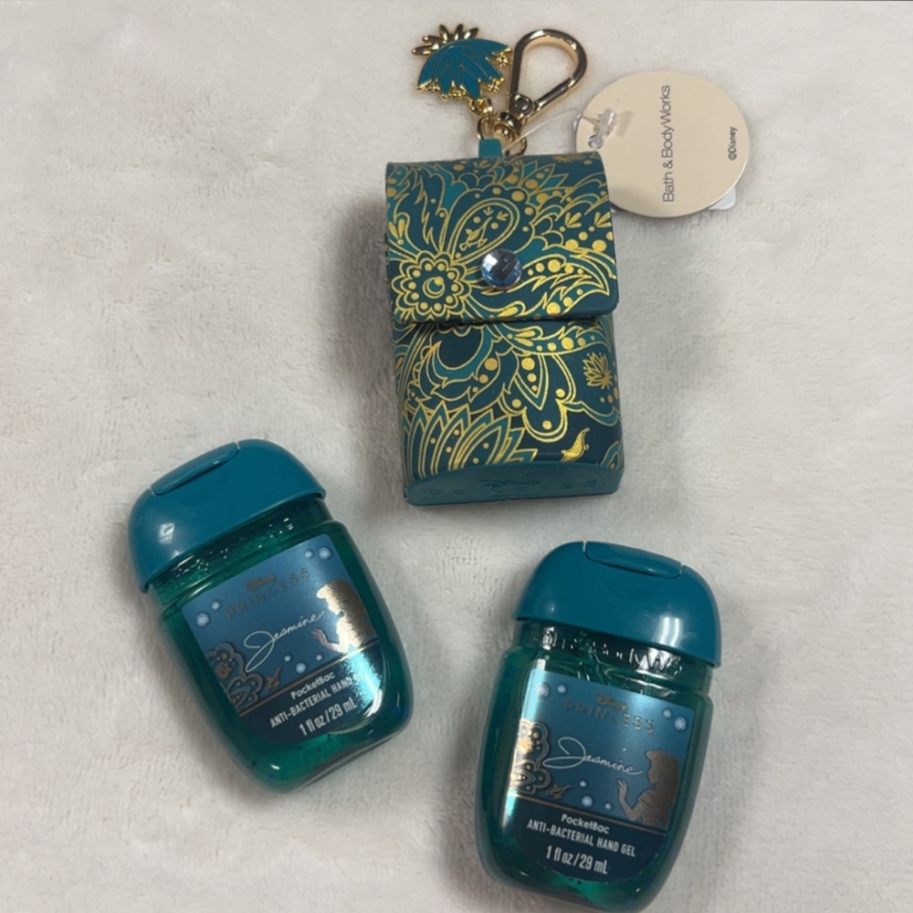 Bath & Body Works Disney Princess Jasmine PocketBac Holder w/ matching inserts
